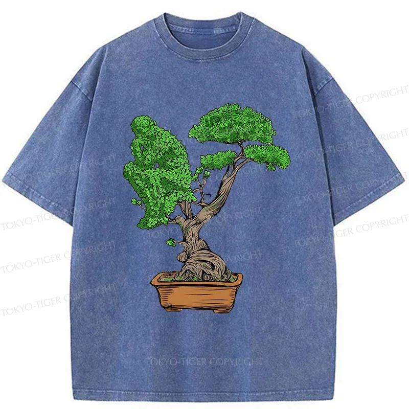 Tokyo-Tiger Contemplative Plants Washed T-Shirt