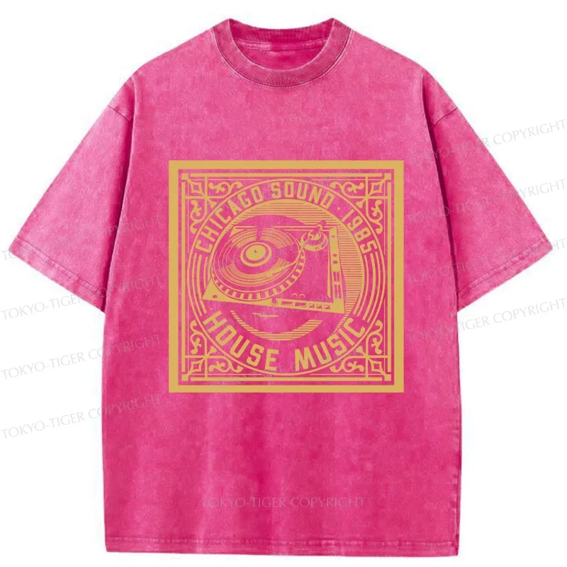 Tokyo-Tiger House Music Washed T-Shirt