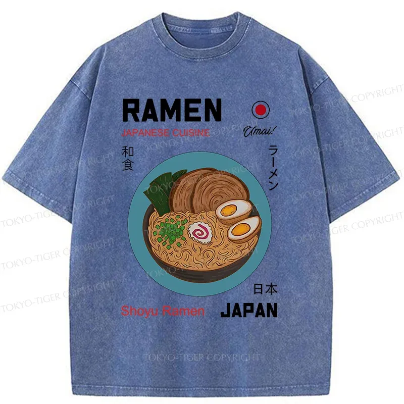 Tokyo-Tiger Japanese Classic Ramen Washed T-Shirt