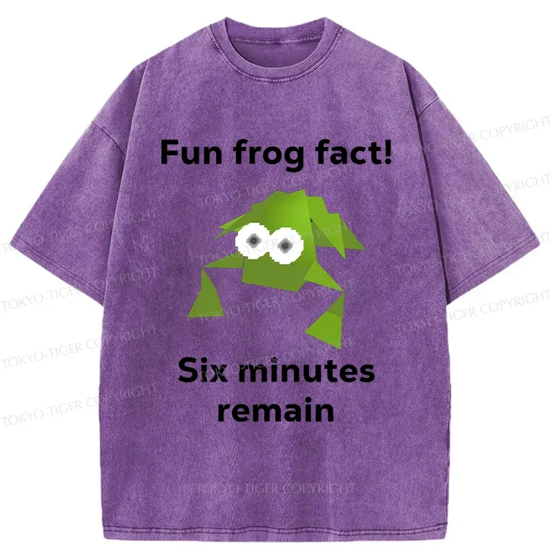 Tokyo-Tiger Funny Frog Kanji Washed T-Shirt