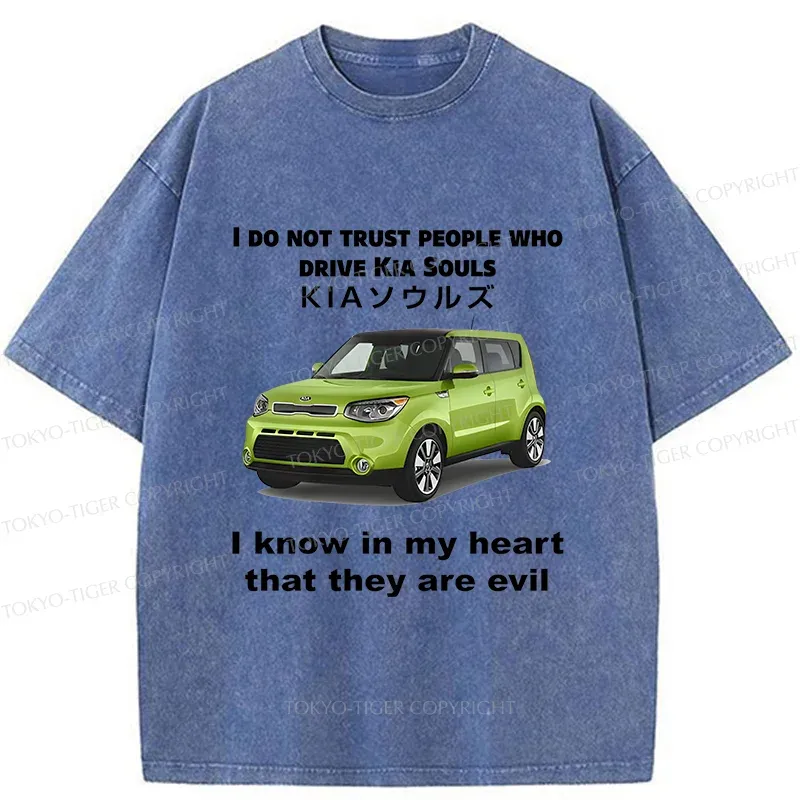 Tokyo-Tiger Interesting Car Meme Washed T-Shirt