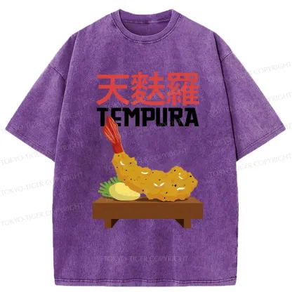 Tokyo-Tiger Shrimp Tempura Washed T-Shirt