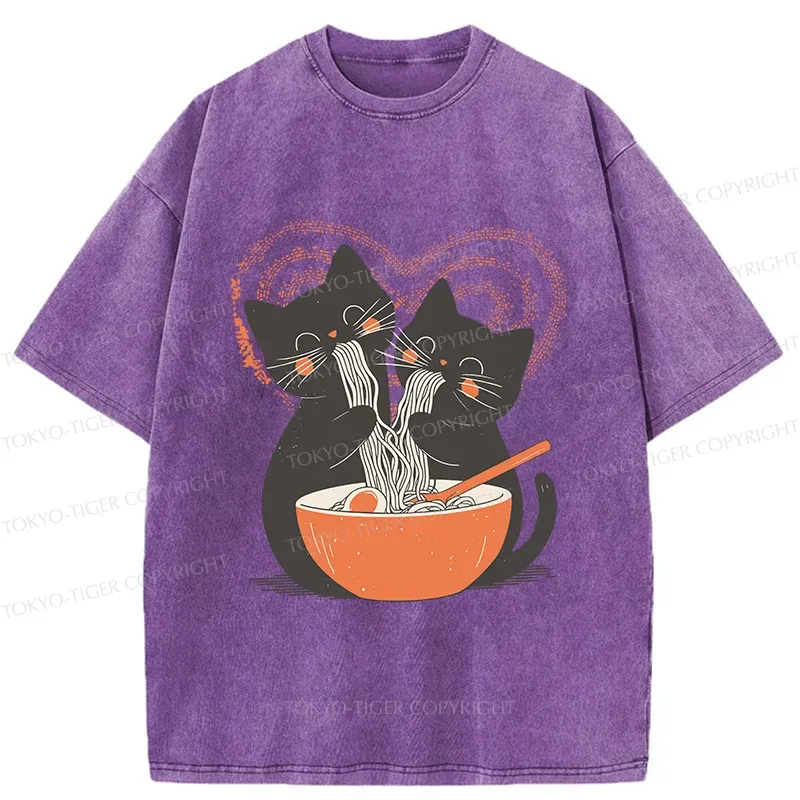 Tokyo-Tiger Let's Eat Ramen Together Washed T-Shirt