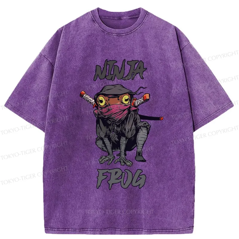 Tokyo-Tiger Ninja Frog Washed T-Shirt