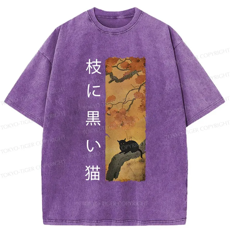 Tokyo-Tiger Vintage Japan Cat Washed T-Shirt