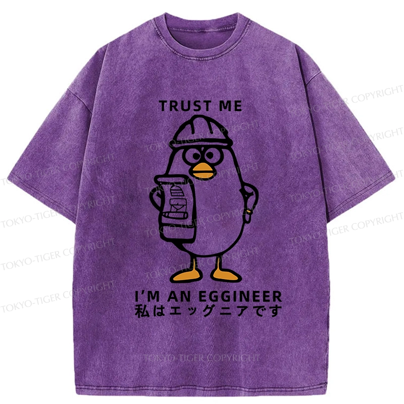 Tokyo-Tiger Trust Me I'm An Eggineer Washed T-Shirt