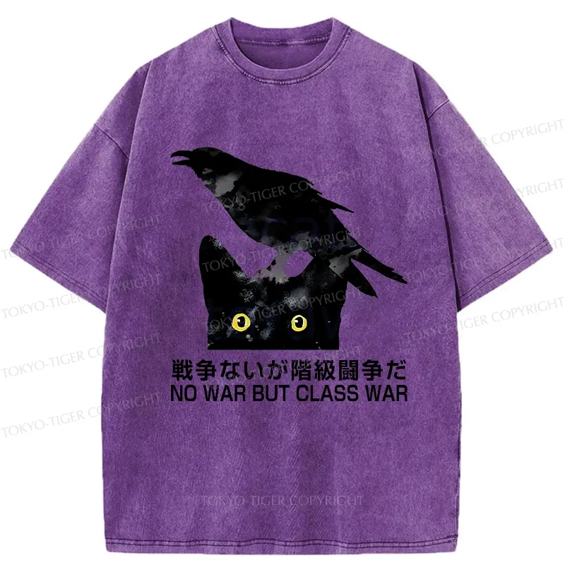 Tokyo-Tiger No War But Class War Washed T-Shirt