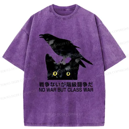 Tokyo-Tiger No War But Class War Washed T-Shirt