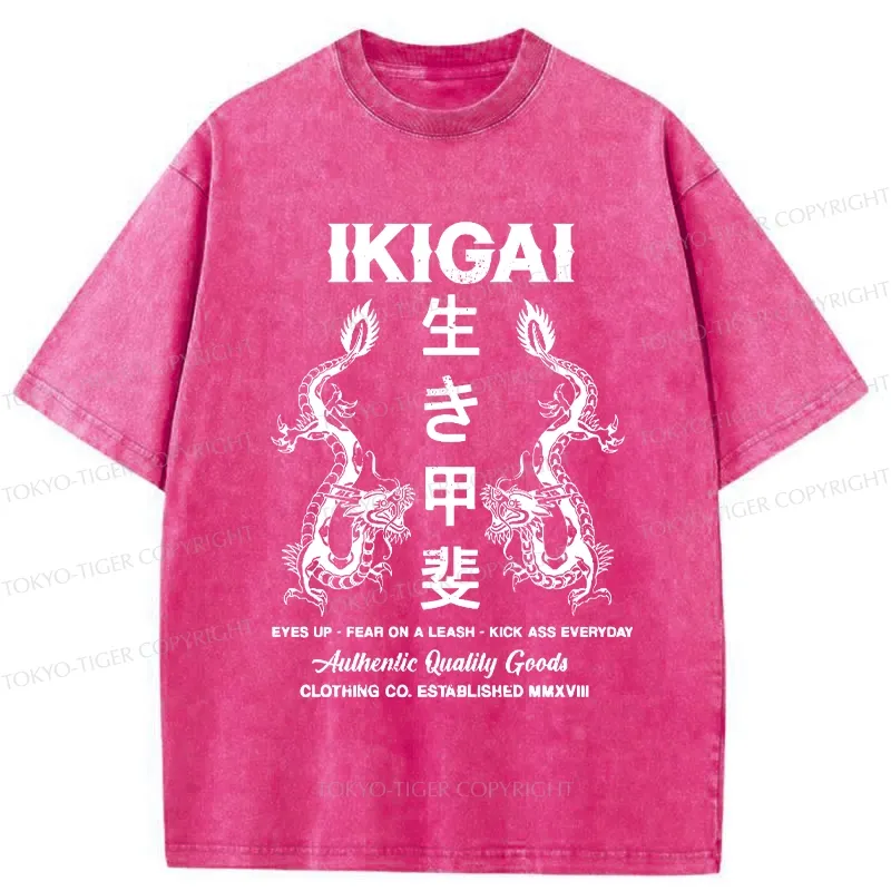 Tokyo-Tiger Purpose In Life Washed T-Shirt