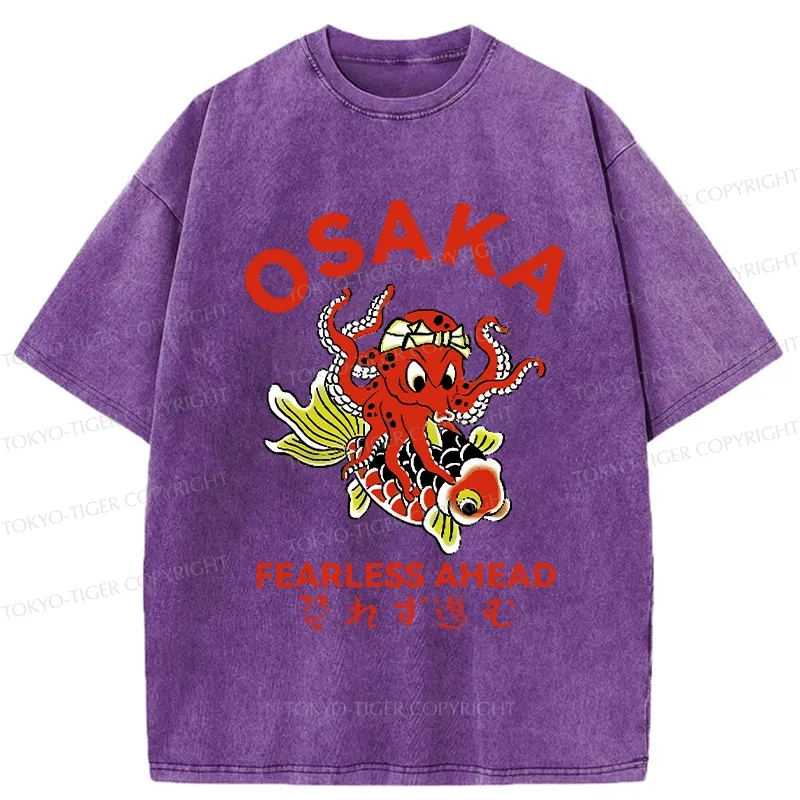 Tokyo-Tiger Fearless Ahead Washed T-Shirt