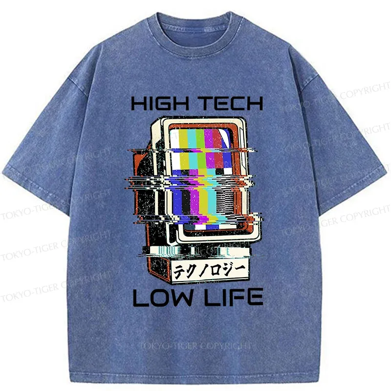 Tokyo-Tiger High Tech Low Life Washed T-Shirt