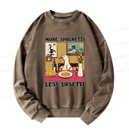 Tokyo-Tiger More Spaghetti Less Upsetti Goose Washed Sweatshirt