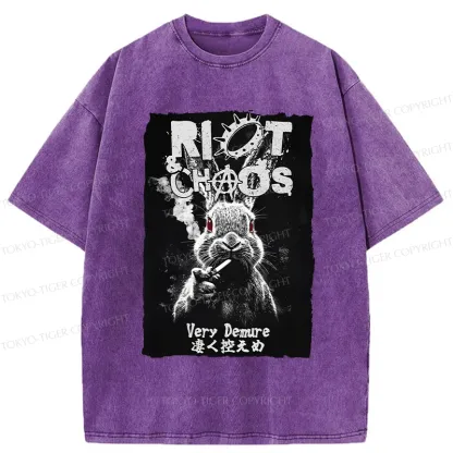 Tokyo-Tiger Riot & Chaos Washed T-Shirt