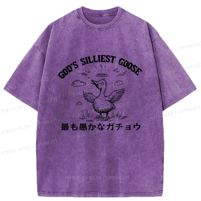 Tokyo-Tiger The Stupidest Goose Washed T-Shirt