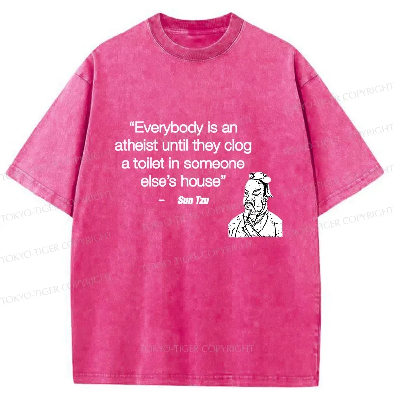 Tokyo-Tiger Funny Sun Tzu Saying Washed T-Shirt