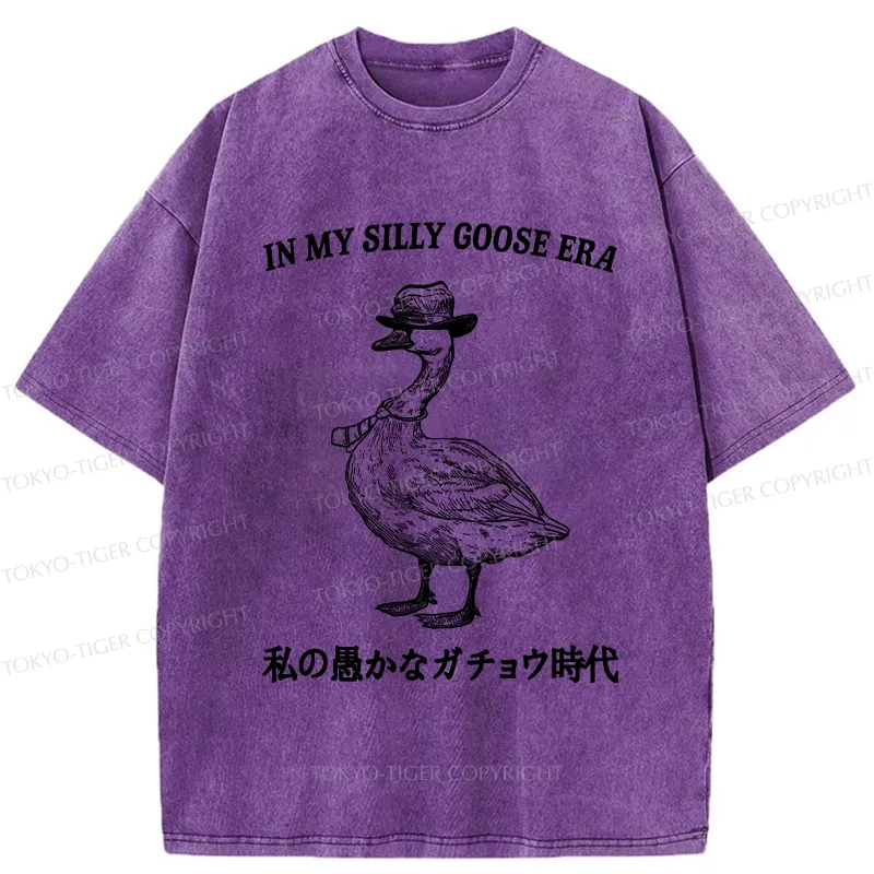 Tokyo-Tiger In My Silly Goose Era Washed T-Shirt