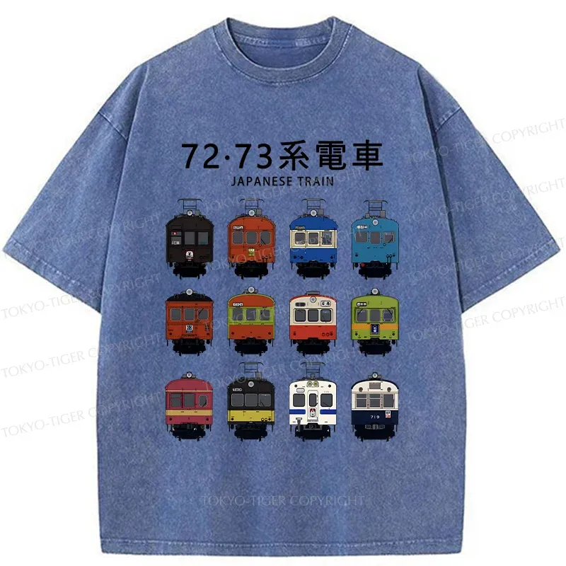 Tokyo-Tiger Japanese Tram Series Washed T-Shirt