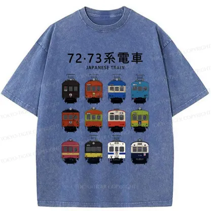 Tokyo-Tiger Japanese Tram Series Washed T-Shirt