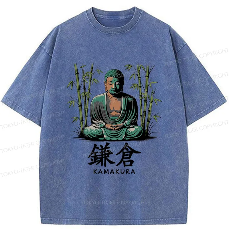 Tokyo-Tiger Kamakura City Washed T-Shirt