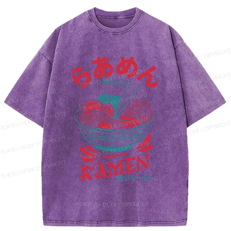 Tokyo-Tiger Spicy Ramen Washed T-Shirt