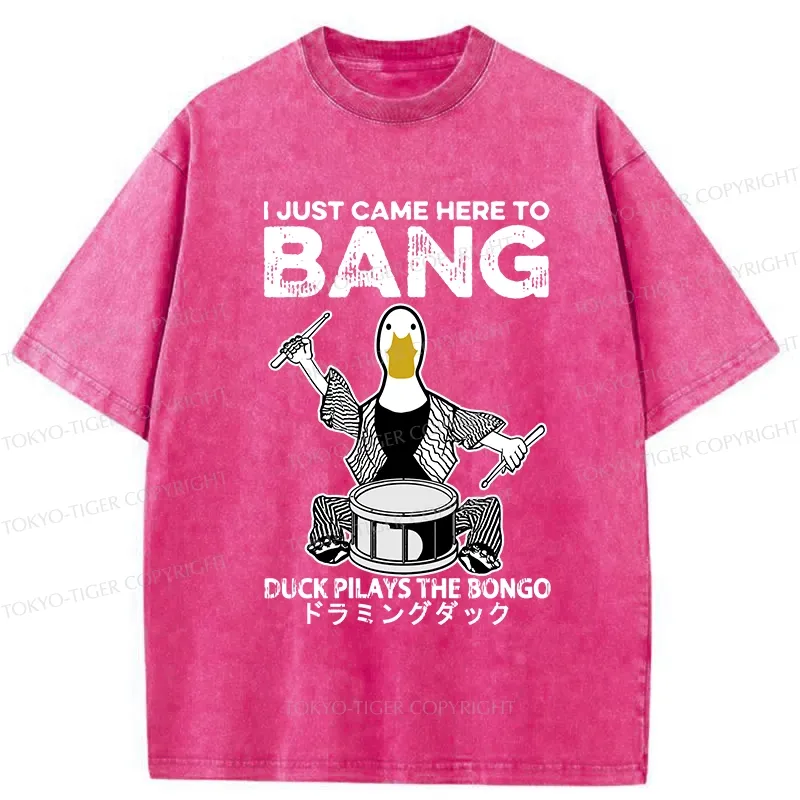 Tokyo-Tiger Drumming Duck Washed T-Shirt