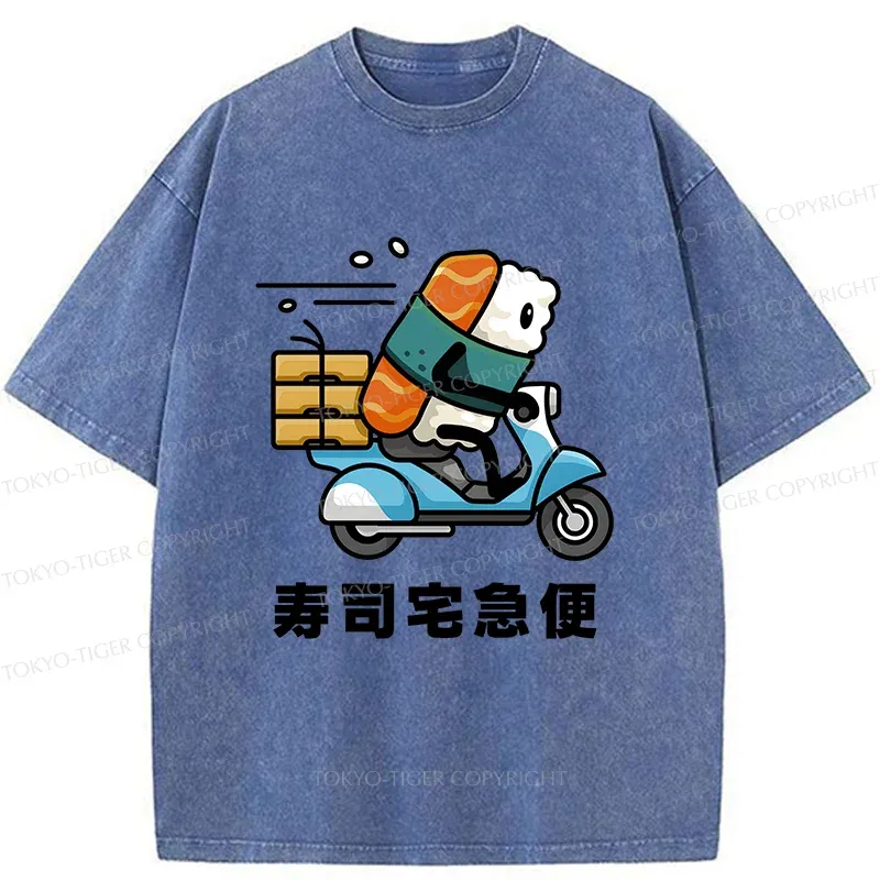Tokyo-Tiger Sushi Express Washed T-Shirt