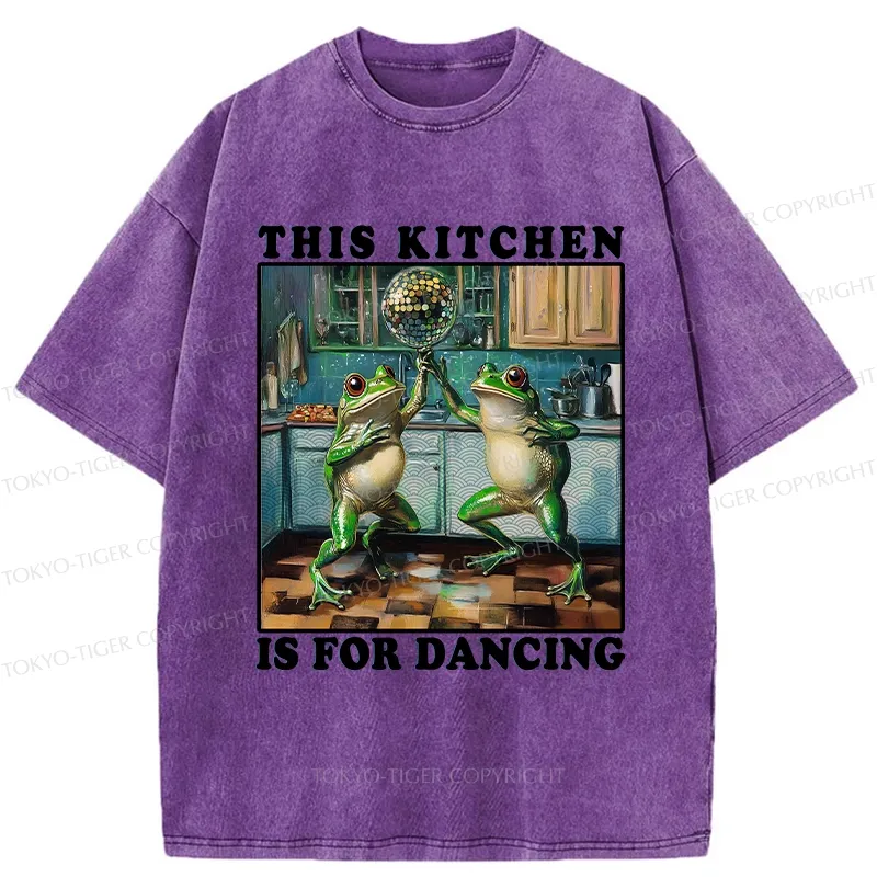 Tokyo-Tiger This Kitchen Is For Dancing Washed T-Shirt