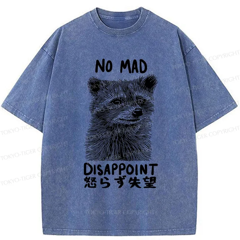 Tokyo-Tiger Disappointed Raccoon Washed T-Shirt