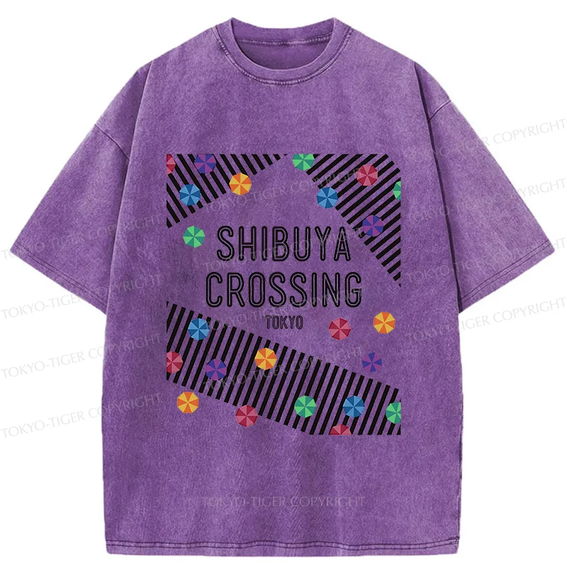 Tokyo-Tiger Shibuya Crossing Washed T-Shirt