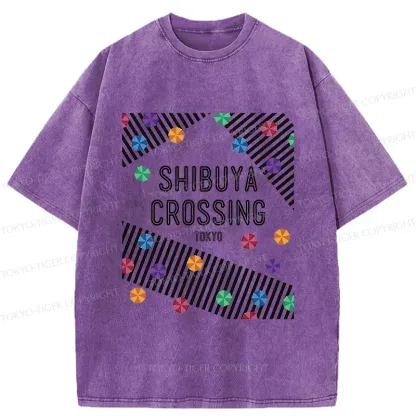 Tokyo-Tiger Shibuya Crossing Washed T-Shirt