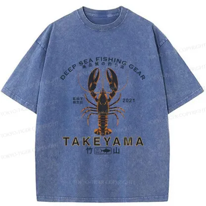 Tokyo-Tiger Deep Sea Prawn Washed T-Shirt