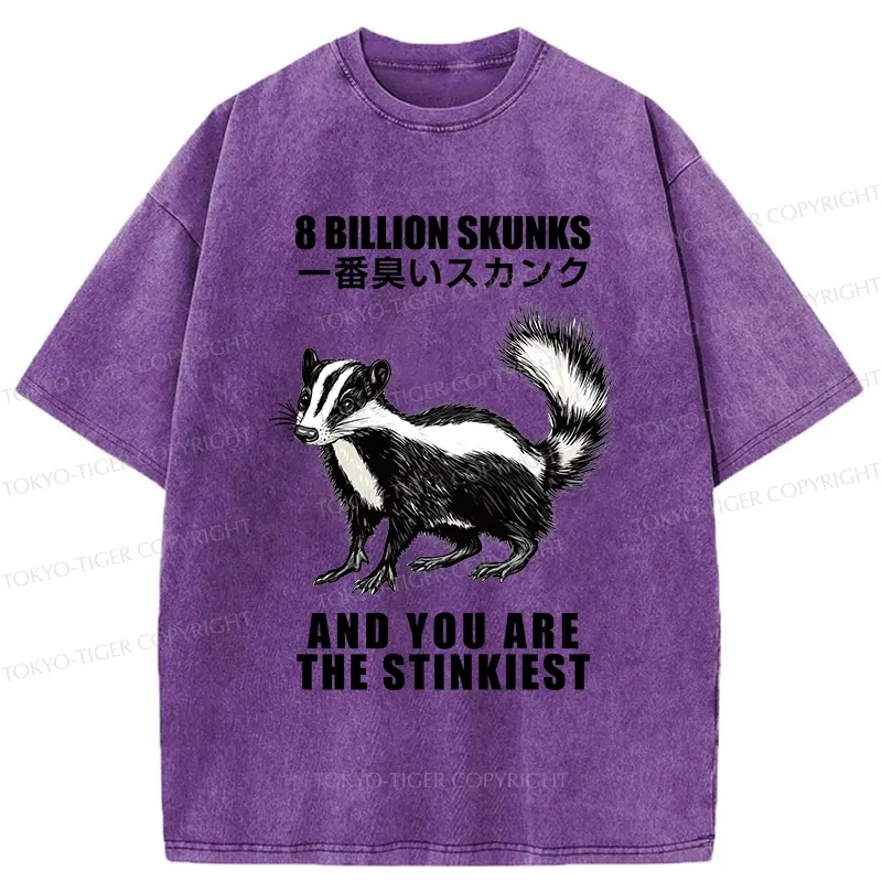 Tokyo-Tiger The Stinkiest Skunk Washed T-Shirt