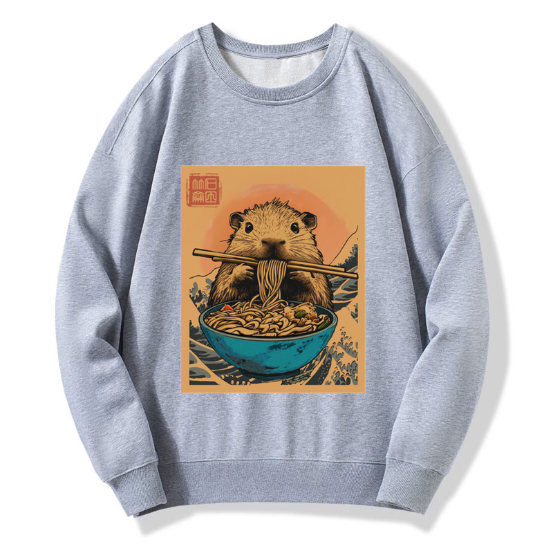 Tokyo-Tiger Opossum Eats Ramen Sweatshirt Sale