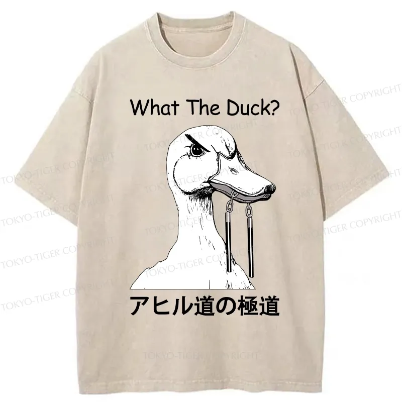Tokyo-Tiger Funny Duck Yakuza Washed T-Shirt