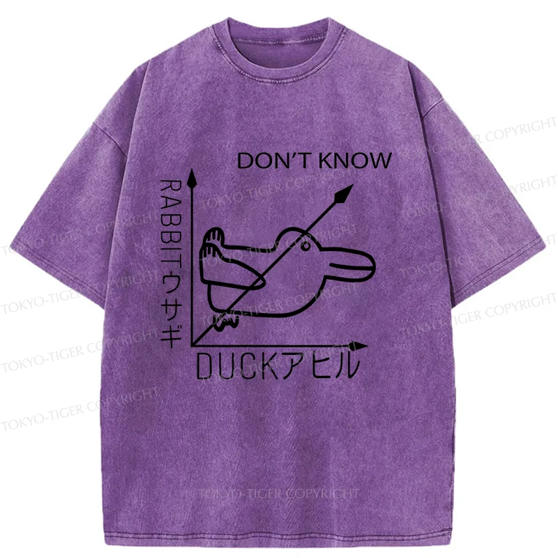 Tokyo-Tiger Rabbit Or Duck Washed T-Shirt