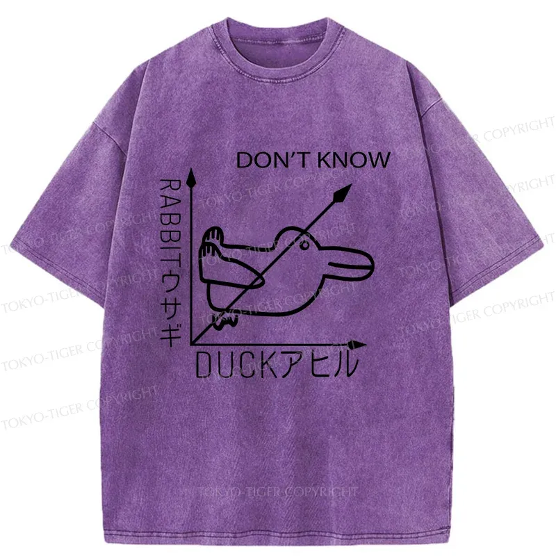 Tokyo-Tiger Rabbit Or Duck Washed T-Shirt