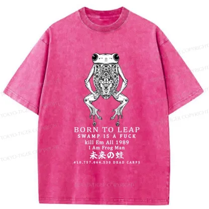 Tokyo-Tiger Born To Leap Washed T-Shirt
