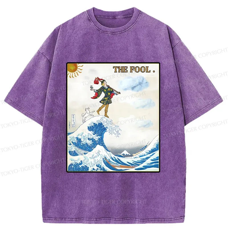 Tokyo-Tiger The Fool And The Wave Washed T-Shirt