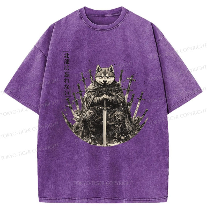 Tokyo-Tiger Valiant Shiba Leader Washed T-Shirt