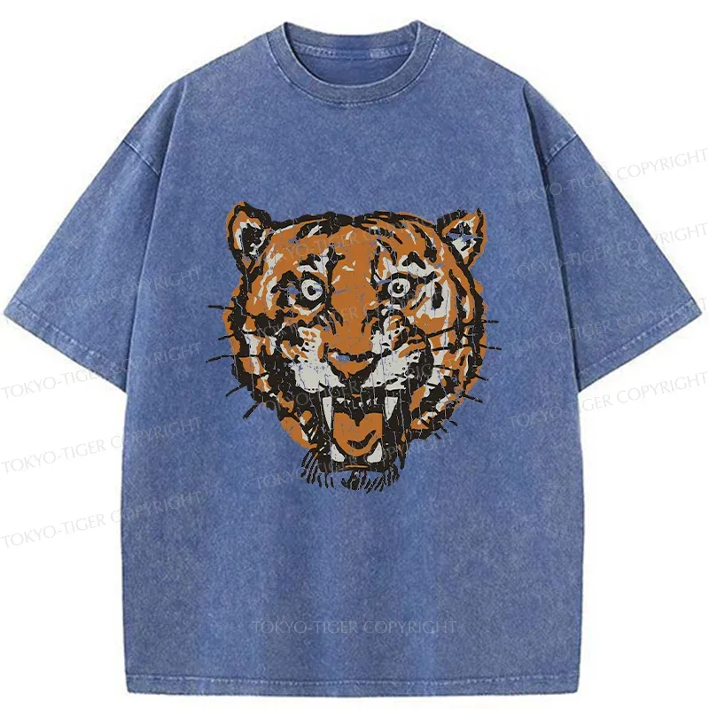 Tokyo-Tiger Vintage Japanese Tiger Washed T-Shirt