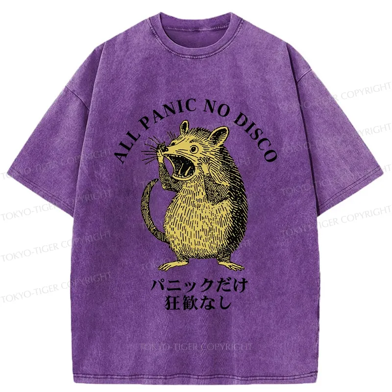 Tokyo-Tiger All Panic No Disco Washed T-Shirt