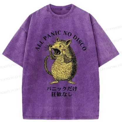 Tokyo-Tiger All Panic No Disco Washed T-Shirt