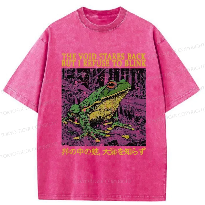 Tokyo-Tiger The Void Stares I Refuse To Blink Washed T-Shirt