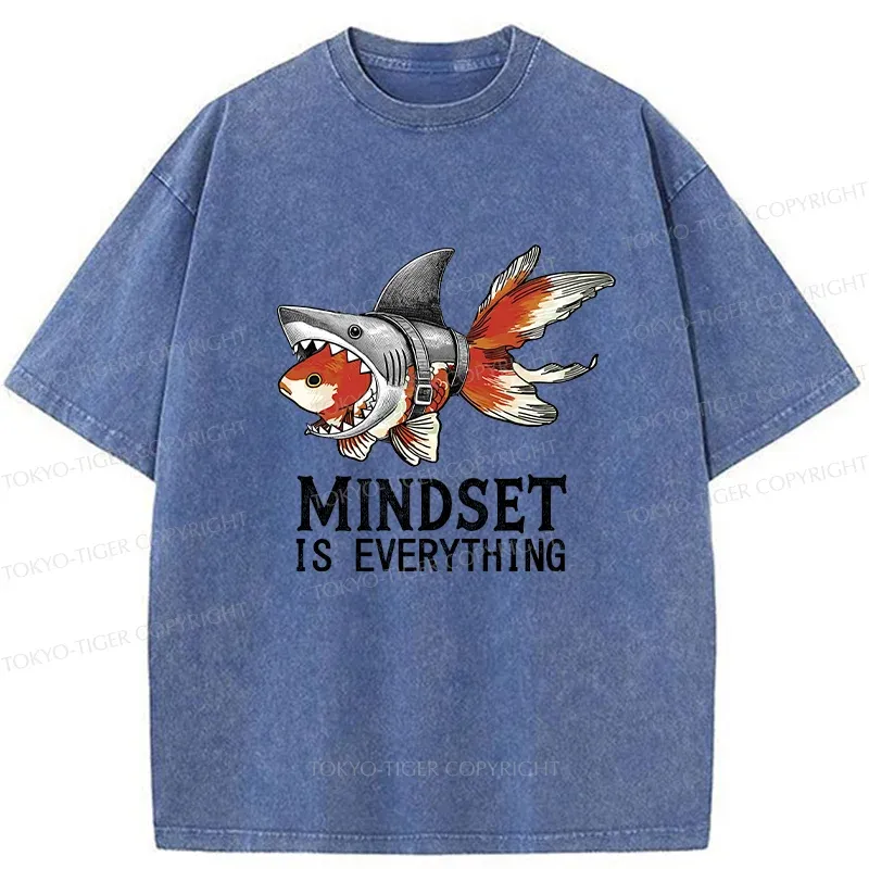 Tokyo-Tiger Goldfish Disguised As Shark Washed T-Shirt