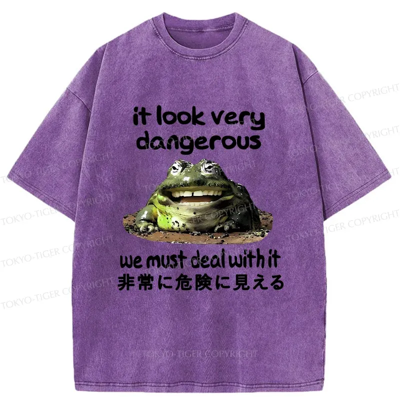 Tokyo-Tiger Dangerous Frog Washed T-Shirt