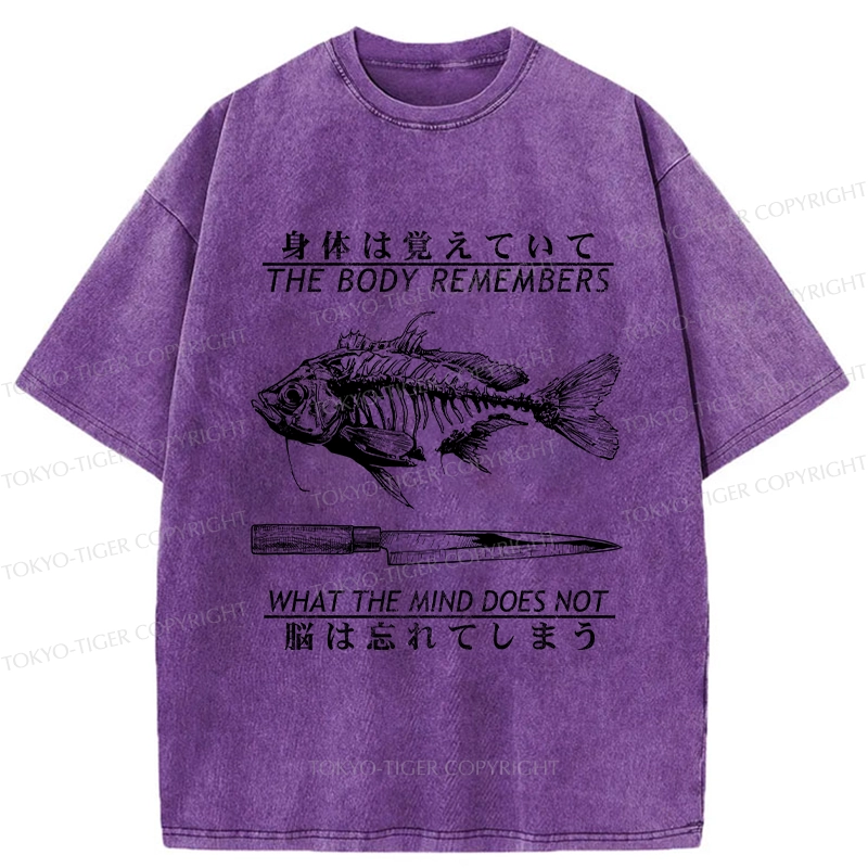 Tokyo-Tiger Unforgotten By The Body Washed T-Shirt