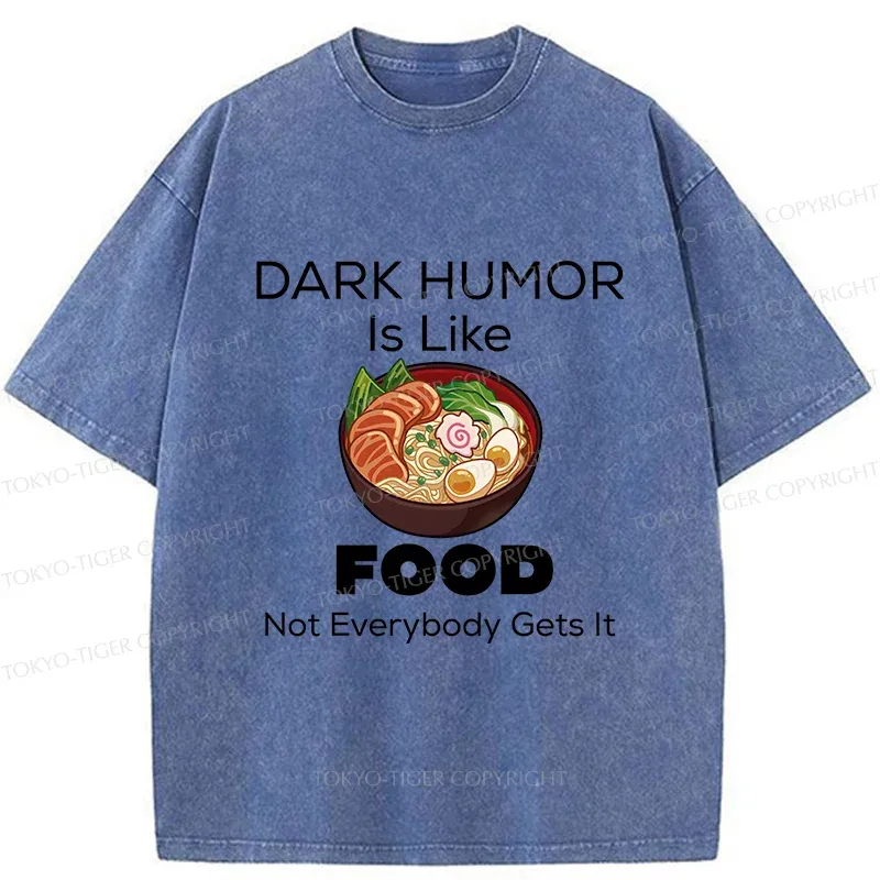 Tokyo-Tiger Fun Of Black Humor Washed T-Shirt