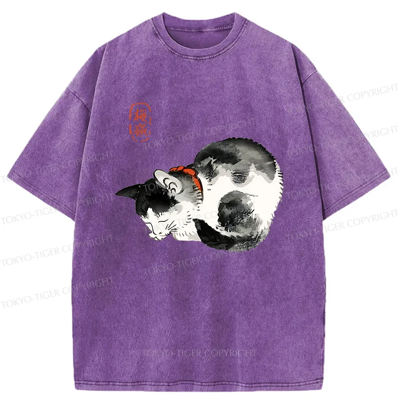 Tokyo-Tiger Japanese Kitten Washed T-Shirt