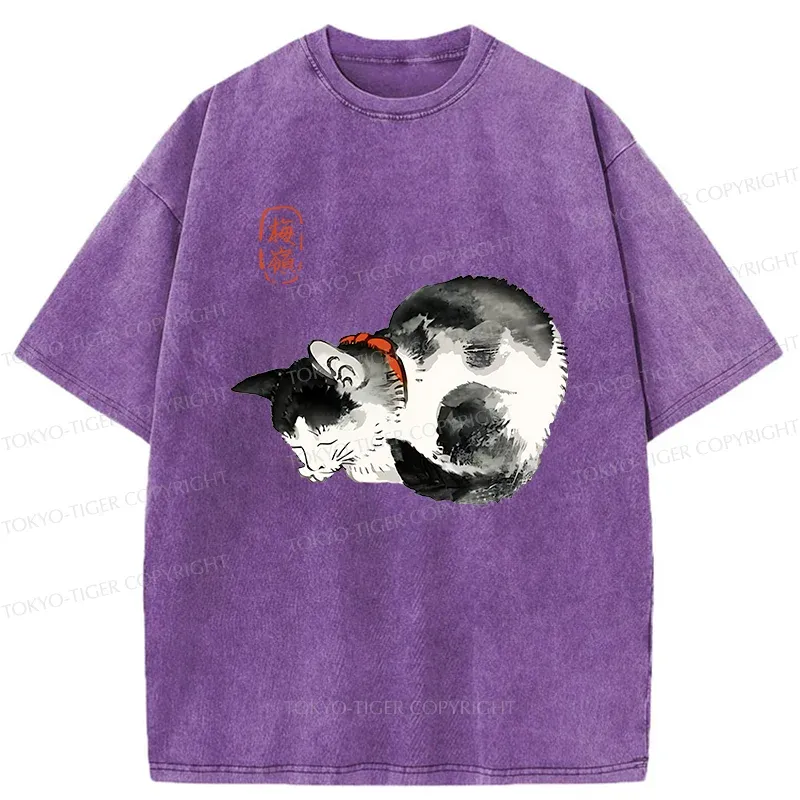 Tokyo-Tiger Japanese Kitten Washed T-Shirt