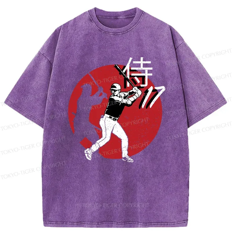 Tokyo-Tiger Ninja Baseball Washed T-Shirt